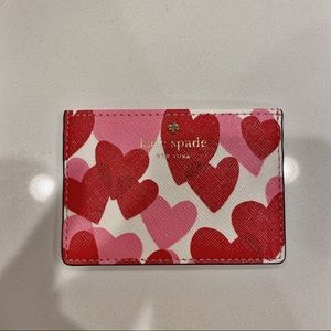 kate spade hearts card holder
